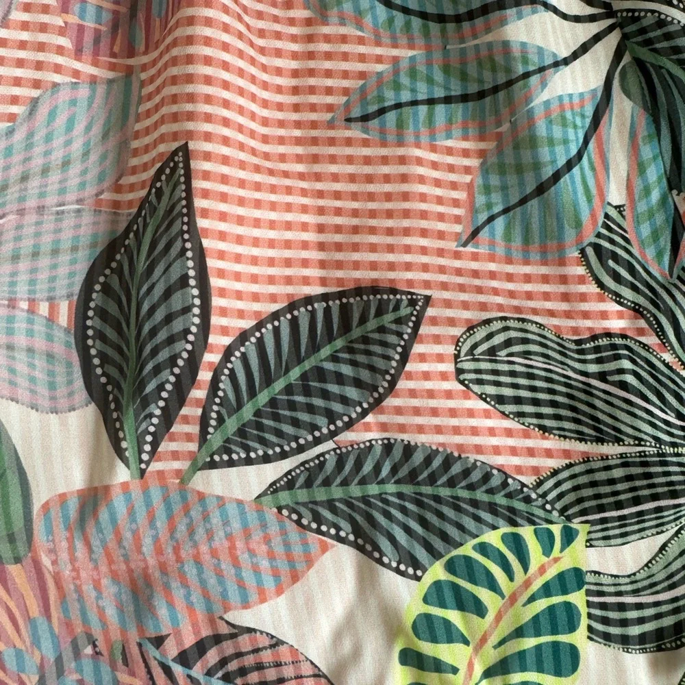 NWT Parker NY Tropical Silk dress, size Medium, $318 - Picture 12 of 12